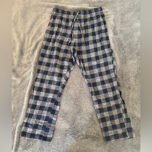 Stafford Navy and Gray Plaid Men's Pants
